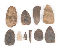 Flint Blades, Points, and Drill