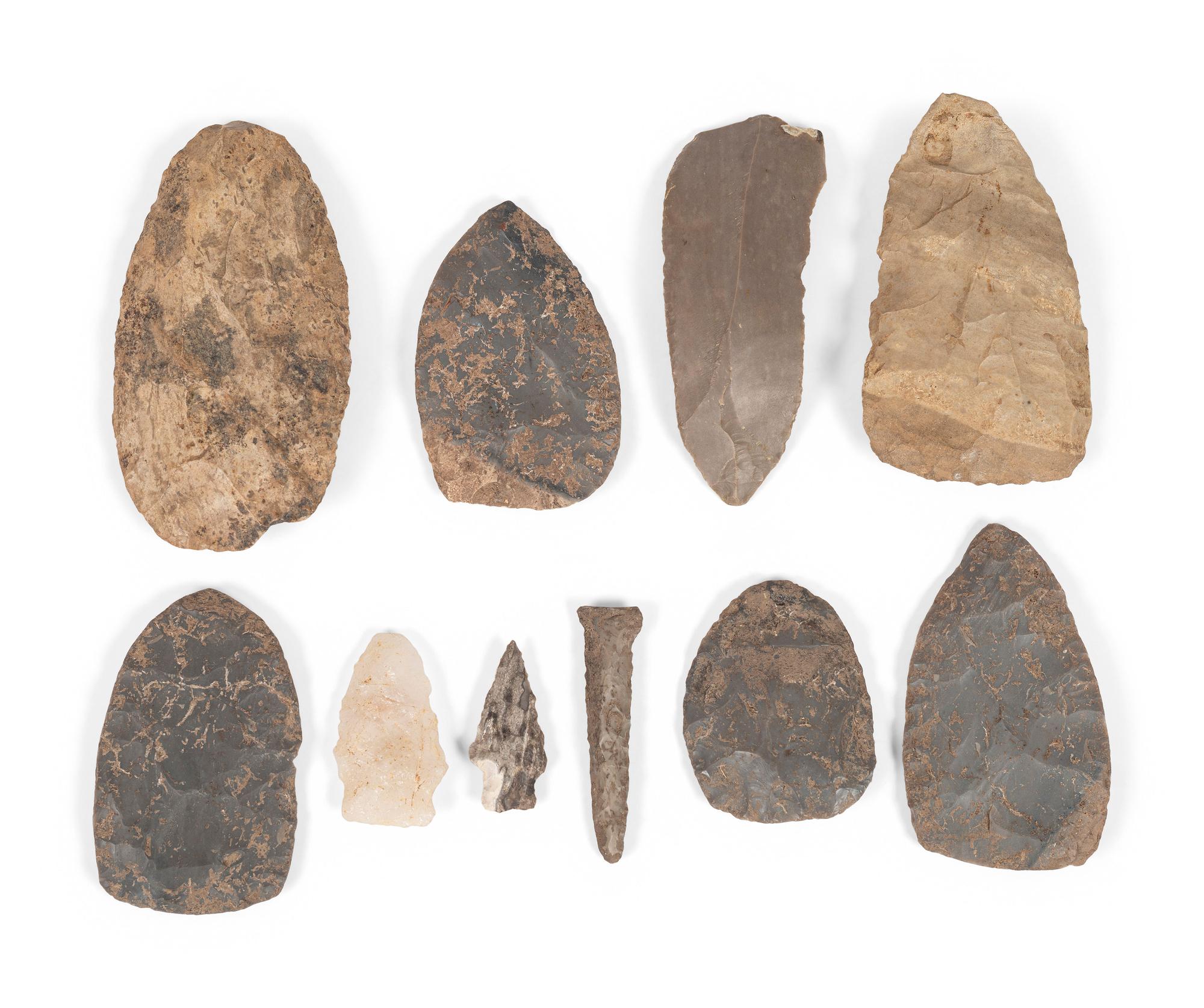 Flint Blades, Points, and Drill
