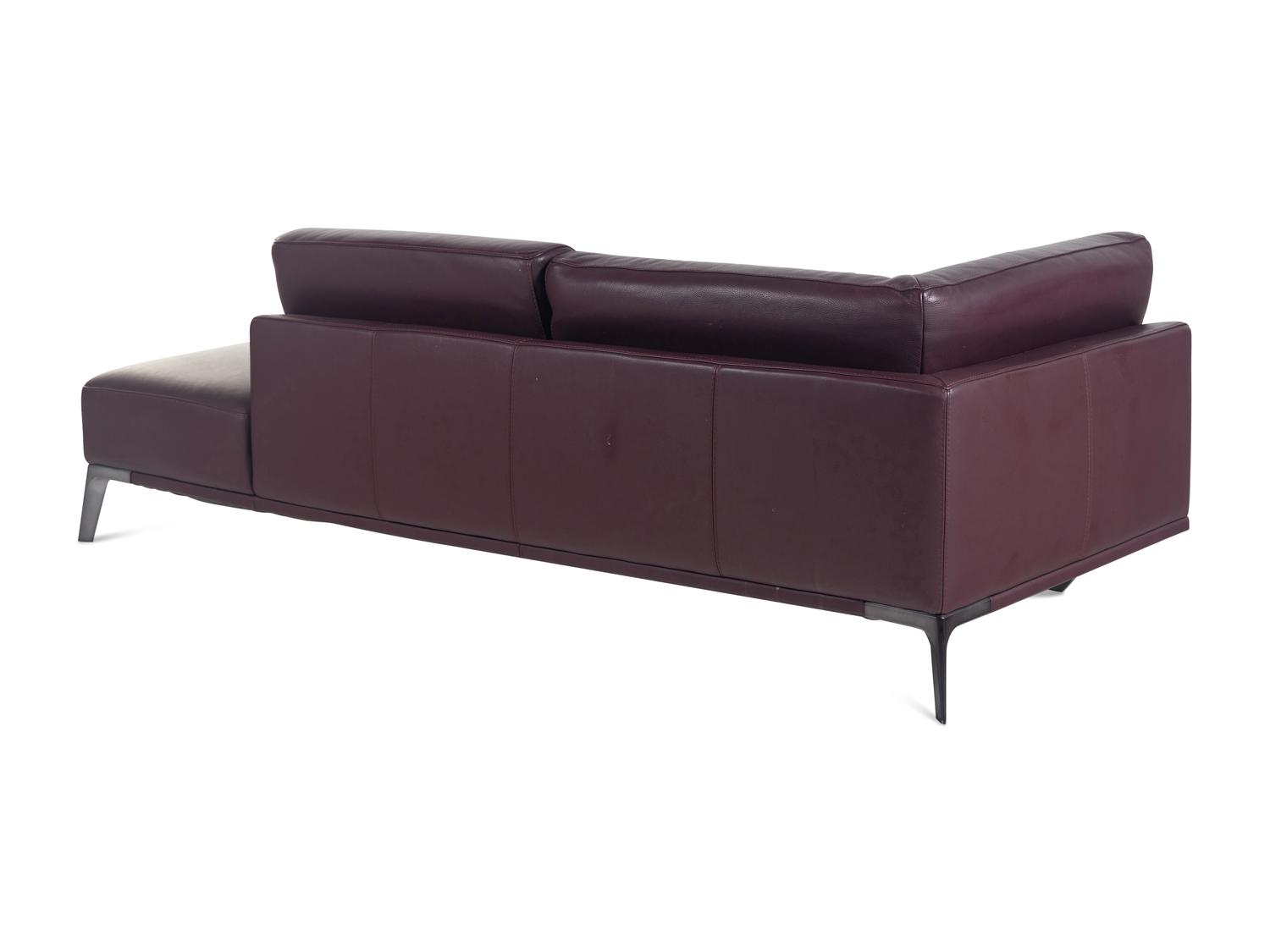 A Roche Bobois Leather-Upholstered Sectional Sofa