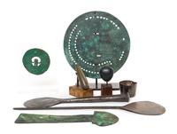 Four South American Archaic Metal Articles, Length of longest 16 1/4 inches.