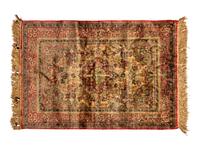 A Kashan Silk Rug