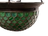 An American Leaded Glass Hanging Shade