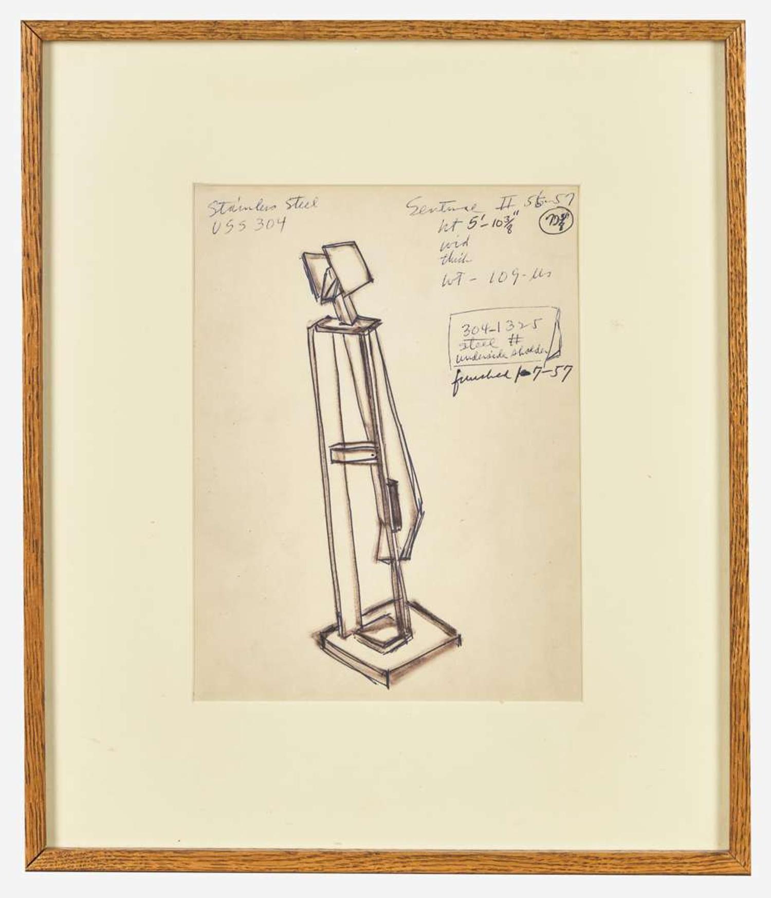 David Smith (American, 1906-1965) - Sentinel II (Study for Sculpture)