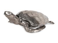 A Large Silvered Model of a Sea Turtle