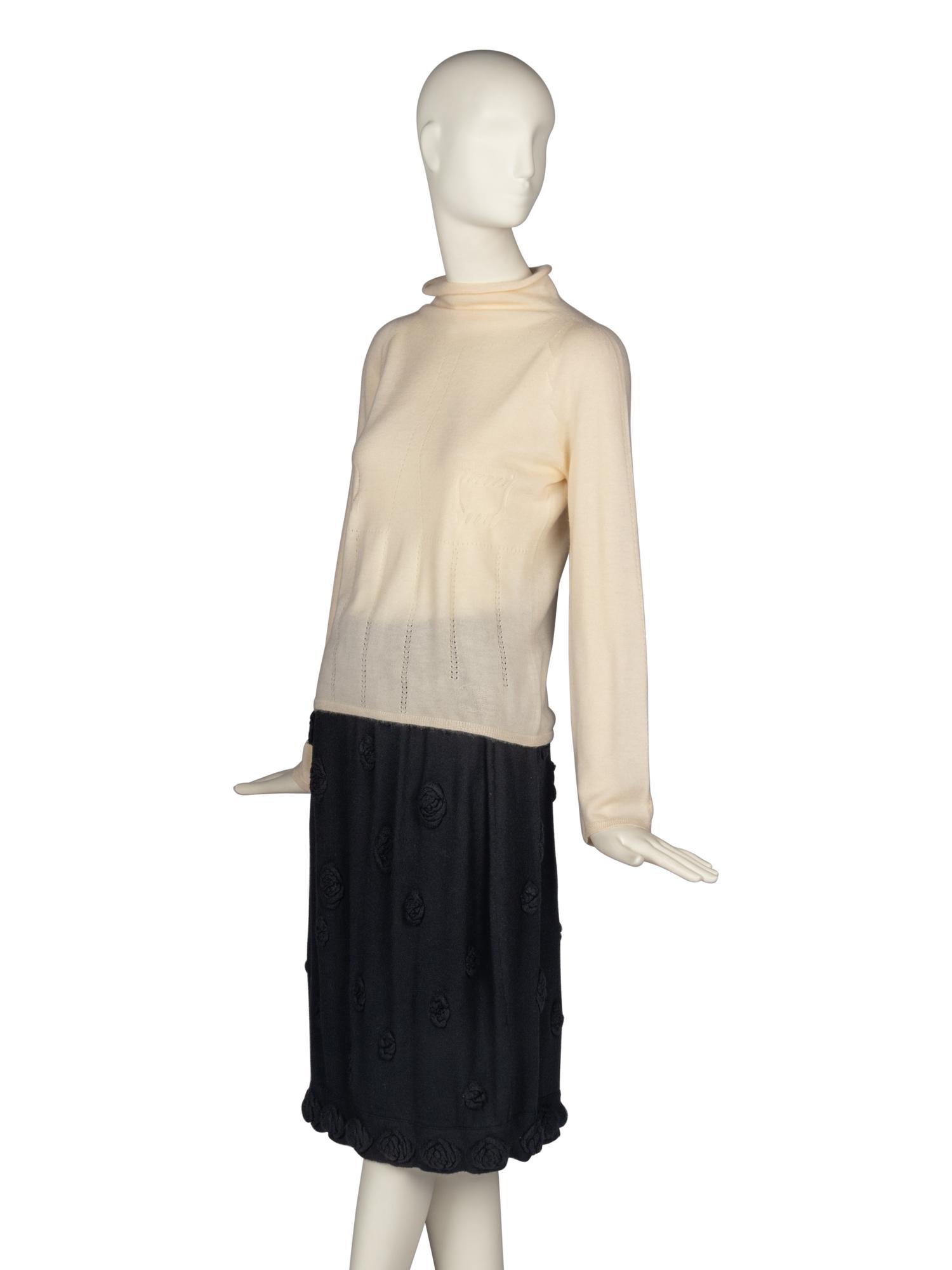 Two Chanel Sweaters and One Chanel Skirt with Belt