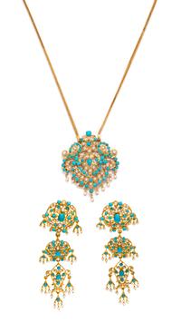 TURQUOISE AND IMITATION TURQUOISE SET