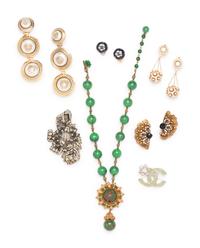 Collection of Vintage Designer Costume Jewelry, 1960-00s
