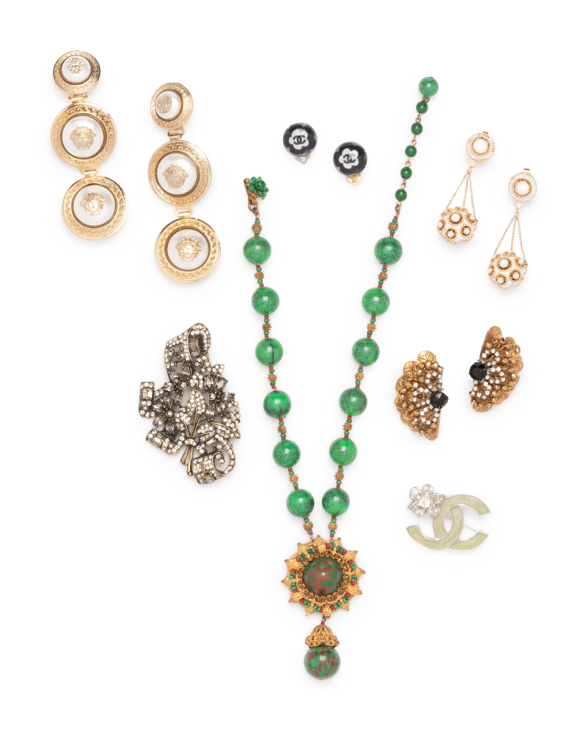 Collection of Vintage Designer Costume Jewelry, 1960-00s