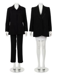 Three Designer Items: Two Yves Saint Laurent Jackets and One Pair of Valentino Pants, 2000-10s