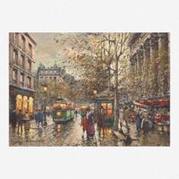 Antoine Blanchard (French, 1910–1988) Marchandes de Fleurs, La Madeleine