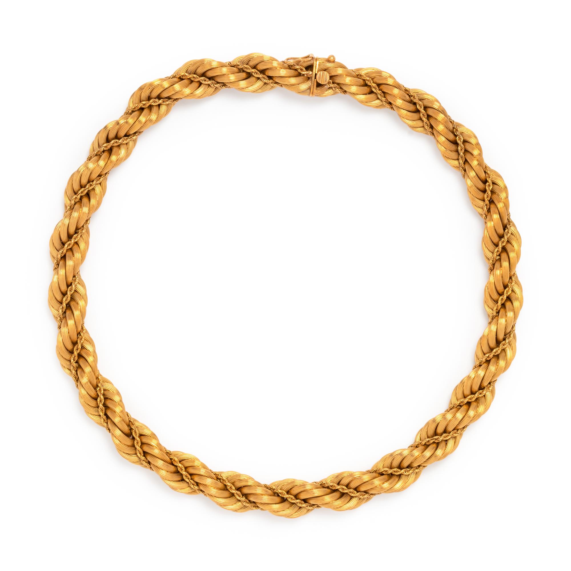 TIFFANY & CO., YELLOW GOLD NECKLACE