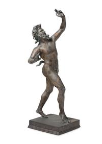 A Continental Bronze Figure of the Faun of Pompeii