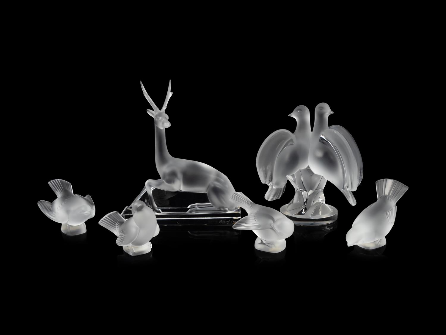A Group of Lalique Table Articles