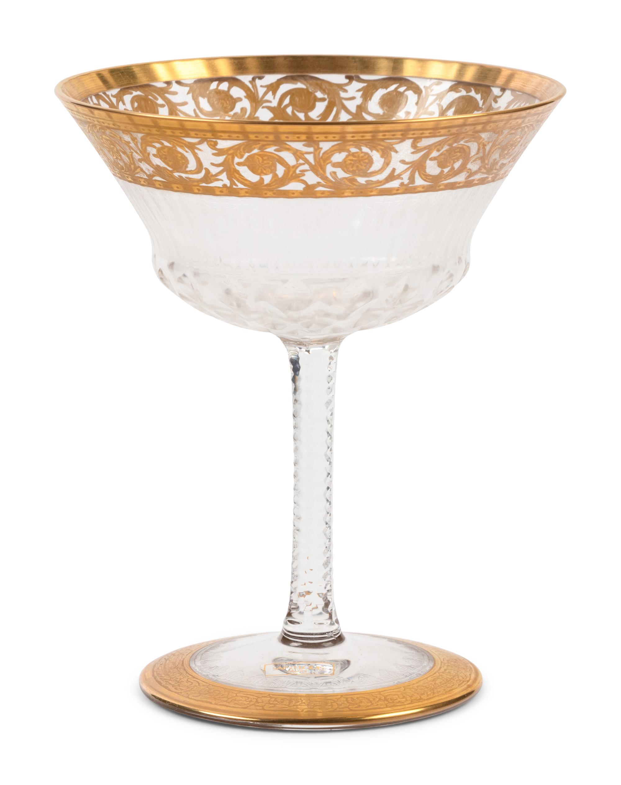 A Saint Louis Thistle Stemware Service