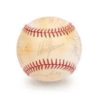 A 1978 Boston Red Sox Team Signed Autograph Baseball with 23 Signatures (Beckett Authentication Services Letter BAS Certified),