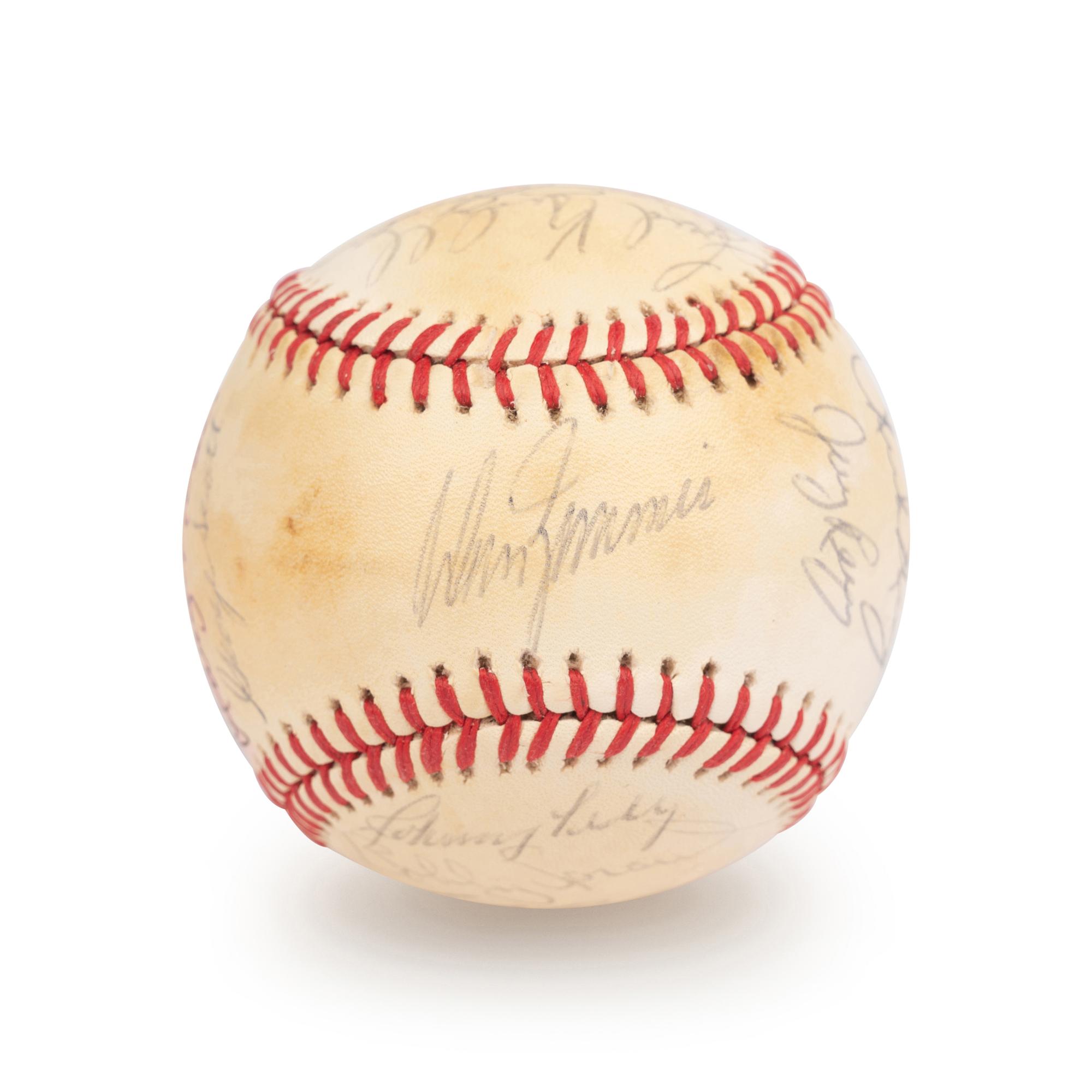 A 1978 Boston Red Sox Team Signed Autograph Baseball with 23 Signatures (Beckett Authentication Services Letter BAS Certified),