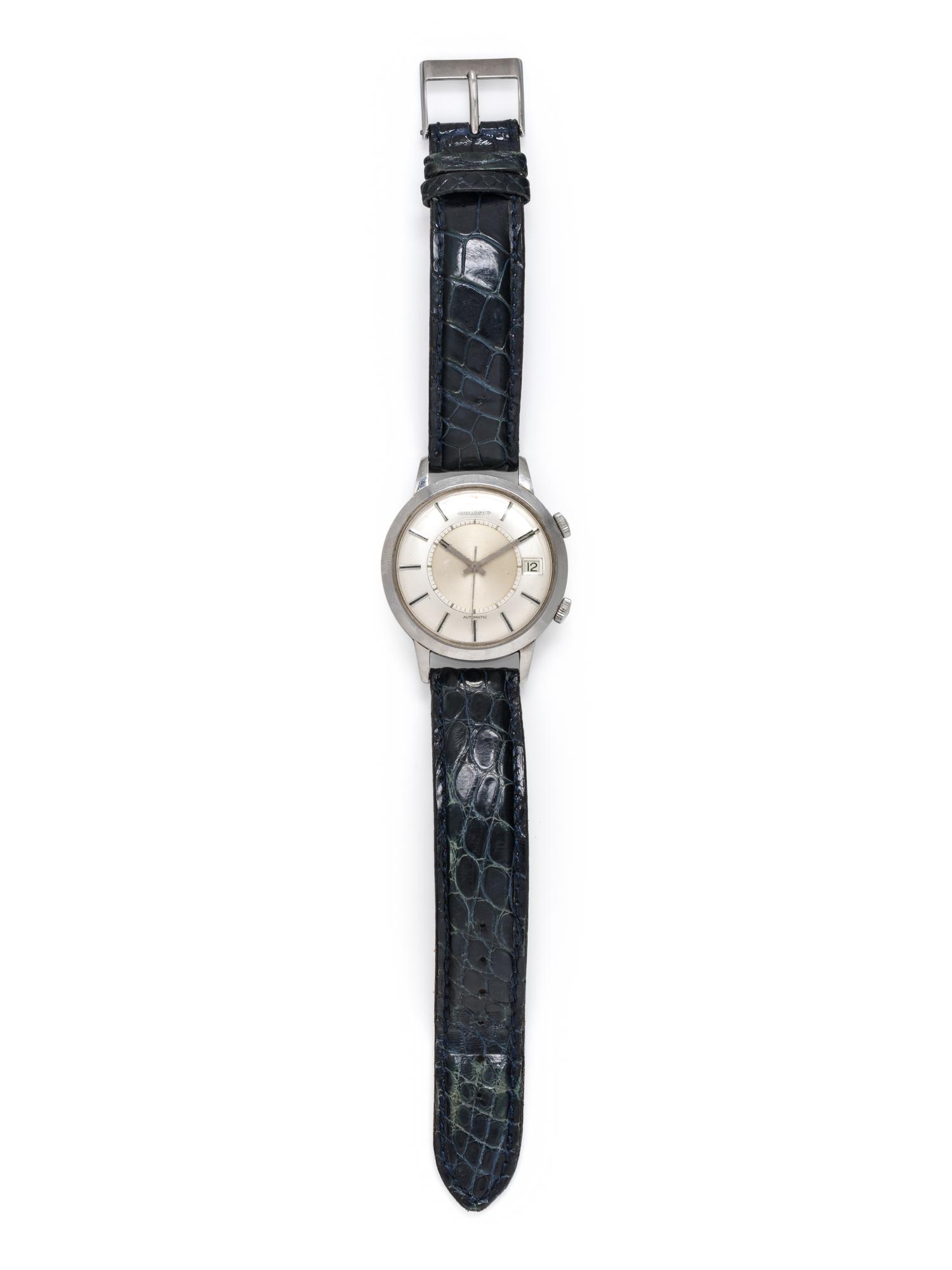 JAEGER-LeCOULTRE, MEMOVOX, STAINLESS STEEL ALARM WRISTWATCH