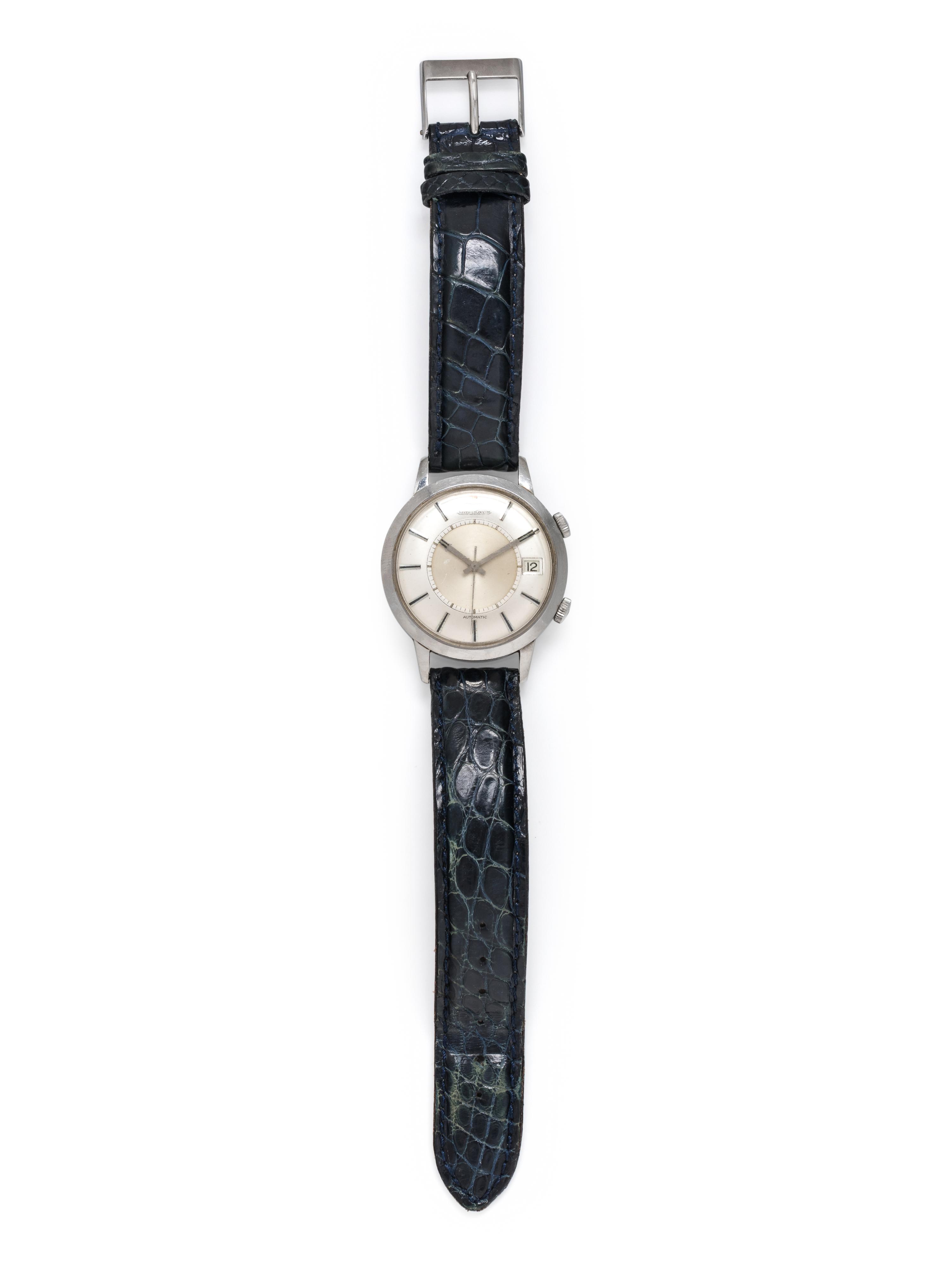 JAEGER-LeCOULTRE, MEMOVOX, STAINLESS STEEL ALARM WRISTWATCH