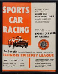 A Collection of Racing Posters Largest 36 x 24 1/8 inches (framed).