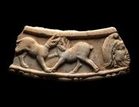 A Roman Marble Basin Fragment