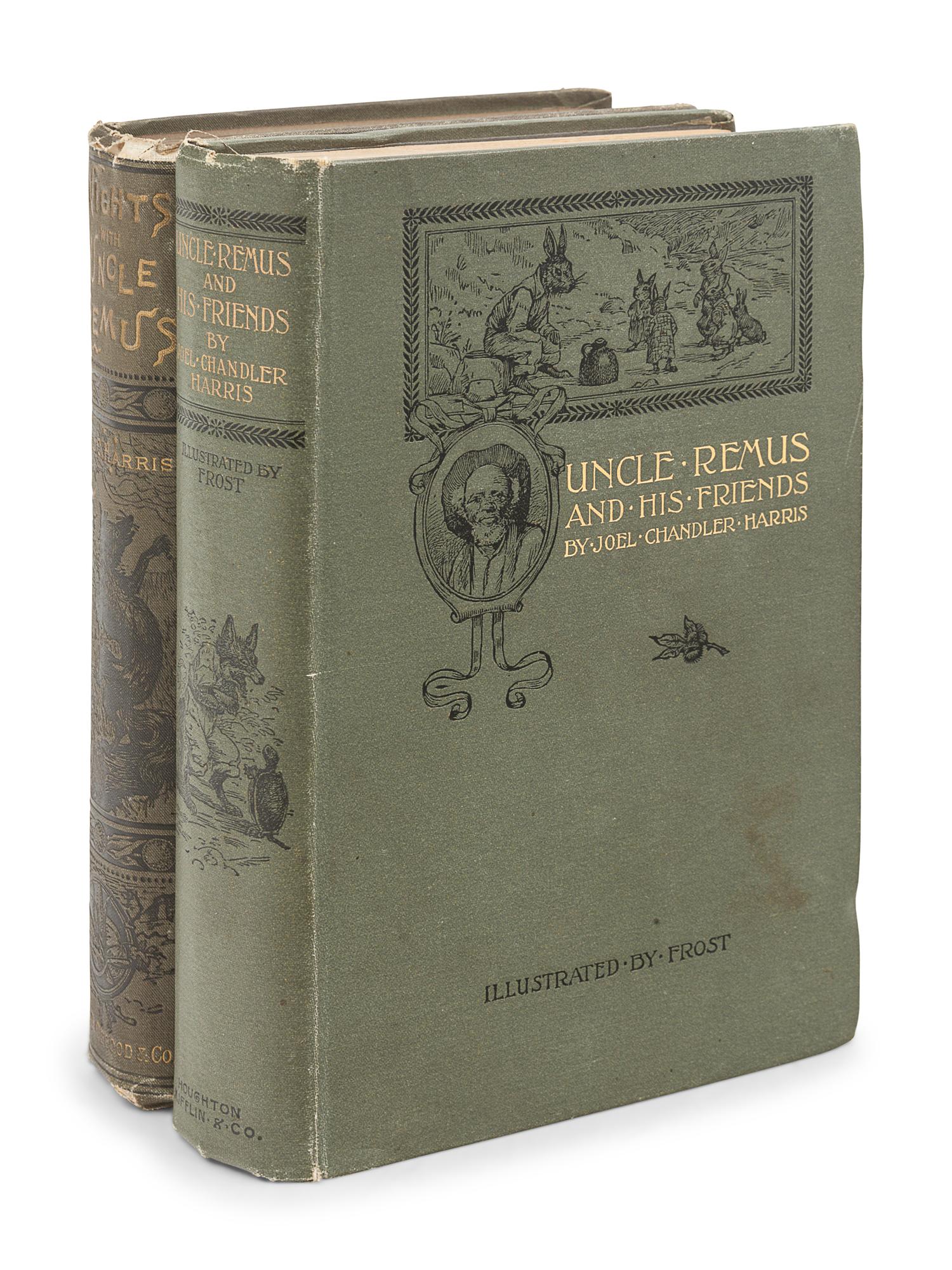 HARRIS, Joel Chandler (1848-1908). Nights with Uncle Remus. Myths and Legends of the Old Plantation. Boston: James R. Osgood and Company, 1883.