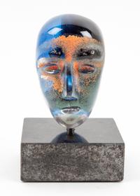 A Kosta Boda Molded Glass Sculpture Height 3 1/2 inches. — BERTIL VALLIEN