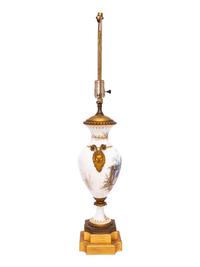 A Gilt Bronze Mounted Sèvres Style Porcelain Vase Mounted as a Lamp