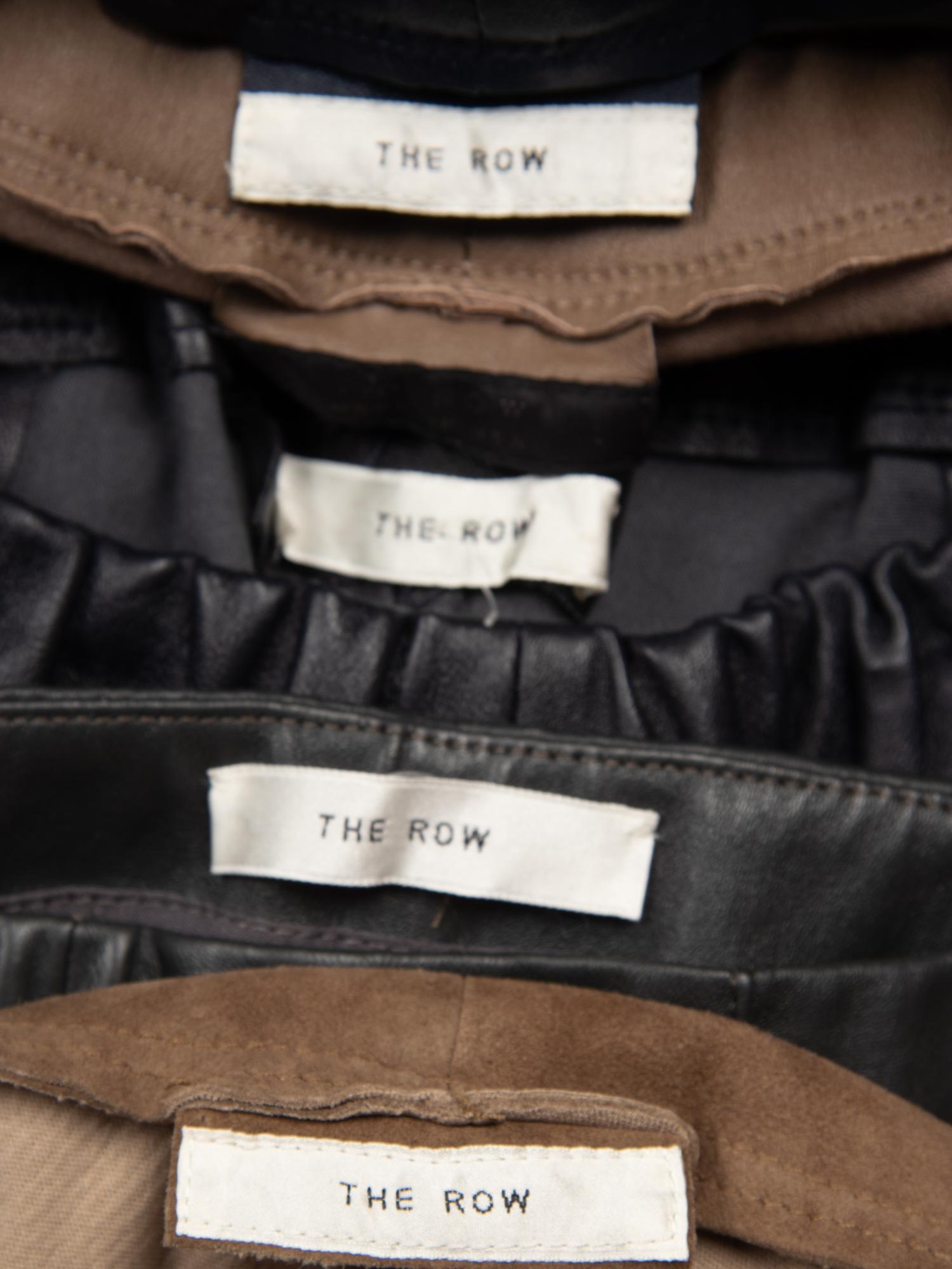 The Row, Five Pairs of Leather Pants/Leggings