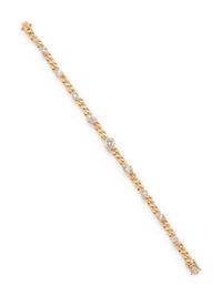 YELLOW GOLD AND DIAMOND BRACELET