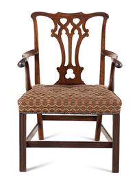 A George III Mahogany Armchair