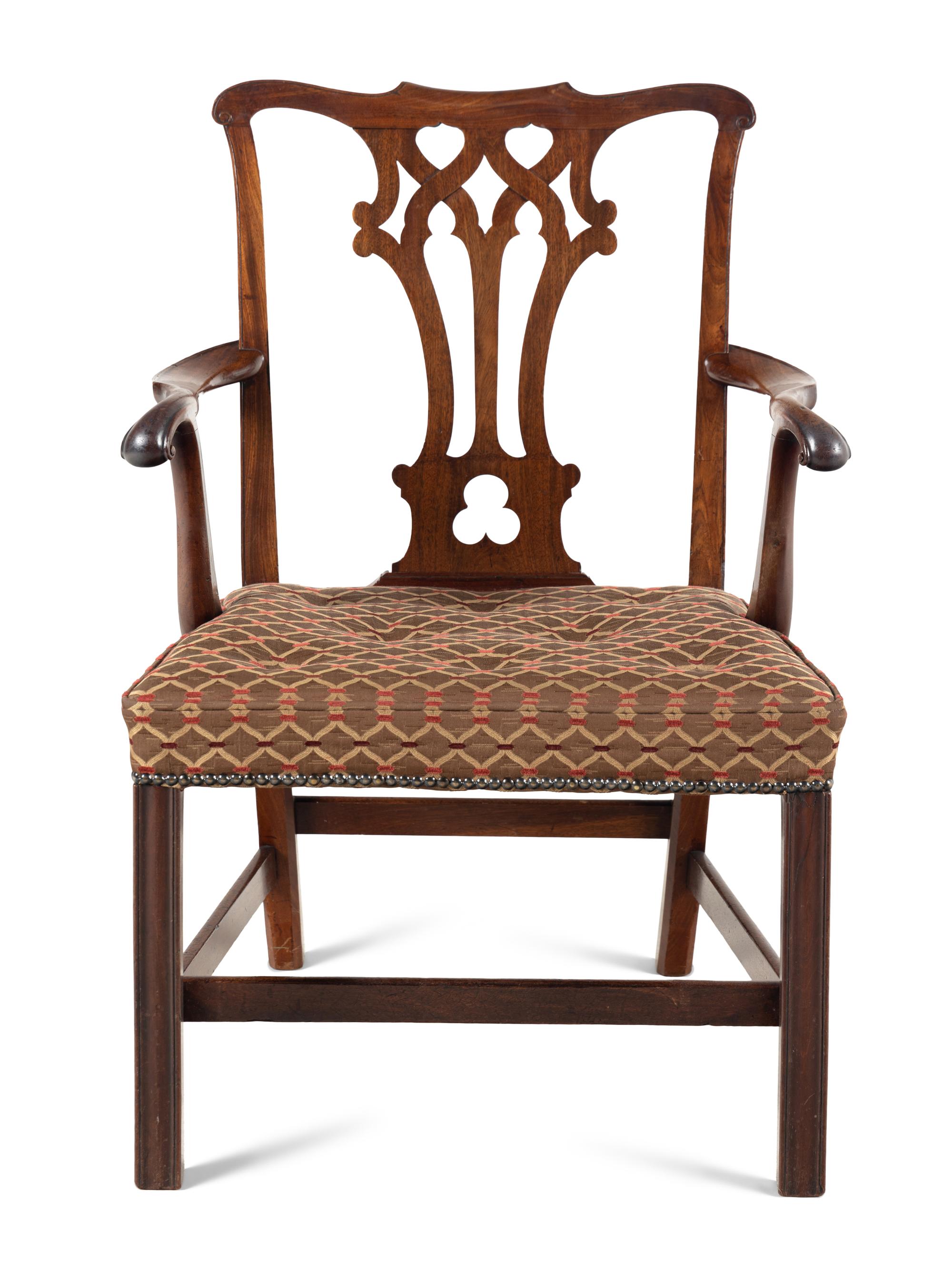 A George III Mahogany Armchair
