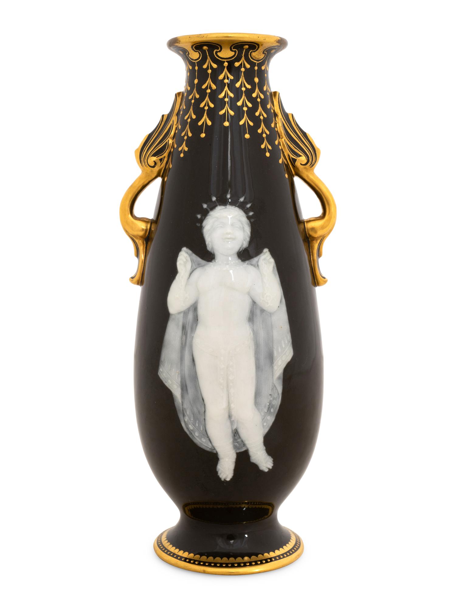 A Mintons Pâte-sur-Pâte Vase