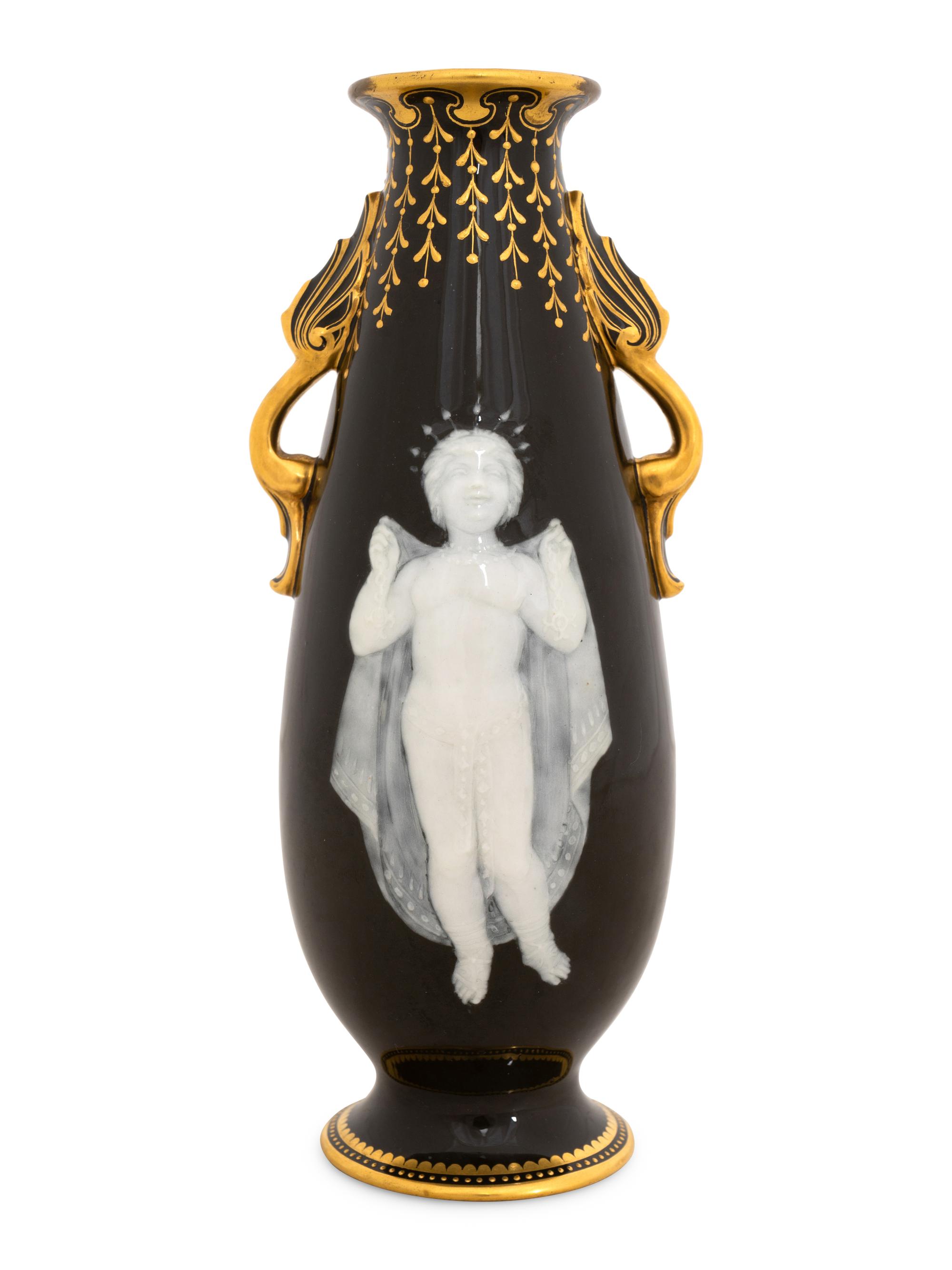 A Mintons Pâte-sur-Pâte Vase