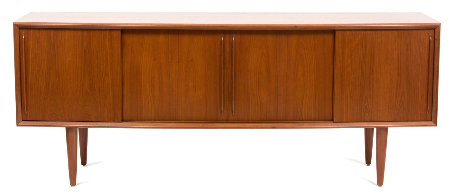 H.P. Hansen, DANISH, 20th Century, bowfront sideboard
