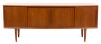 H.P. Hansen, DANISH, 20th Century, bowfront sideboard