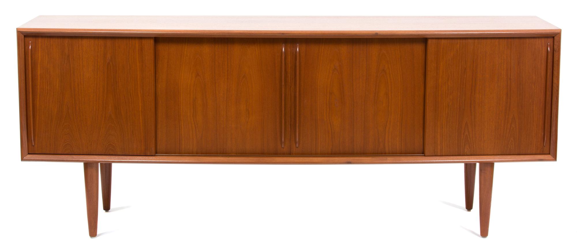 H.P. Hansen, DANISH, 20th Century, bowfront sideboard