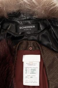 Two Fur-Trimmed Coats: One Badgley Mischka and One Scherrer, 1990-2010s