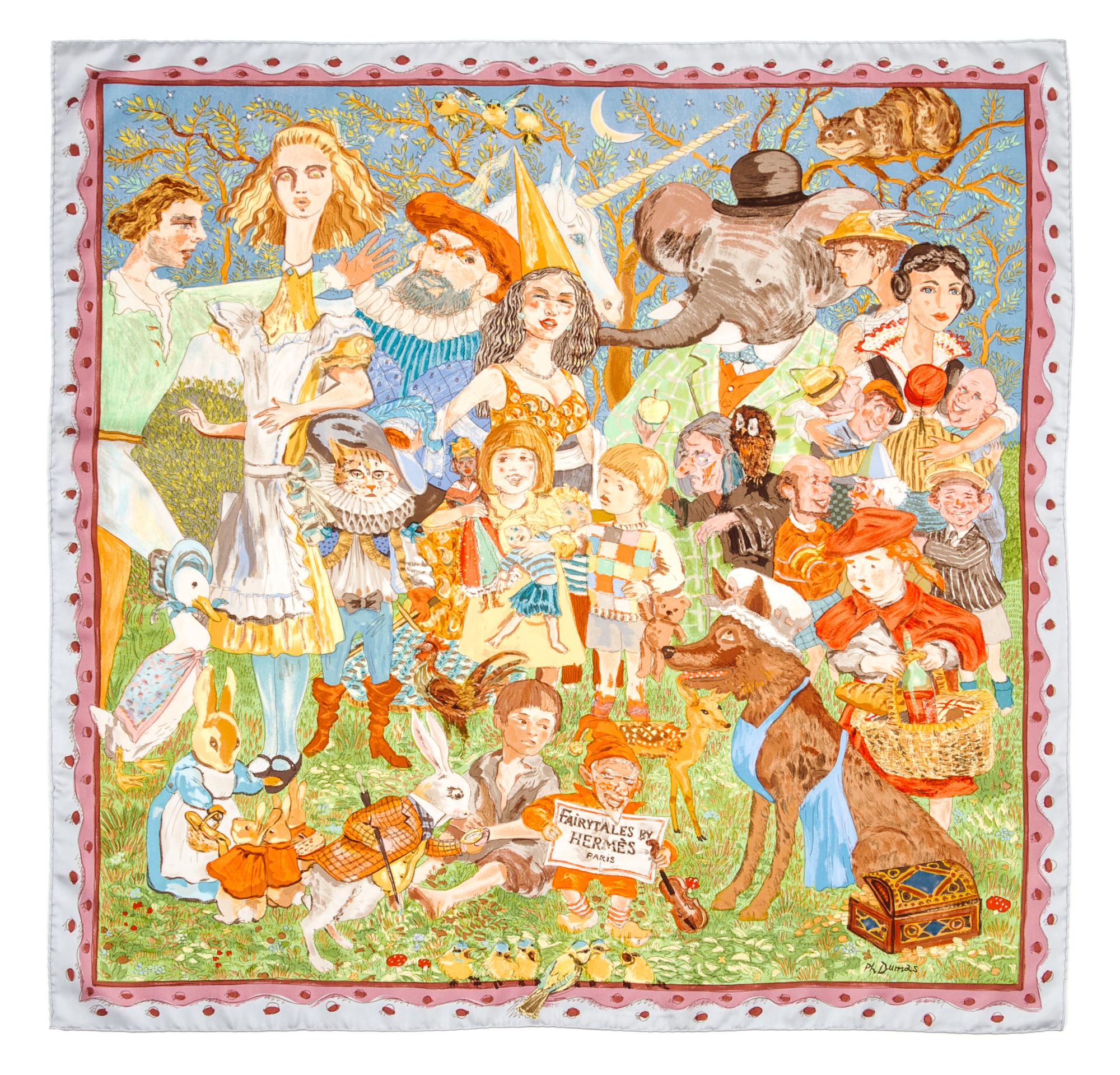 An Hermes 90cm Silk Scarf, 36"x36".