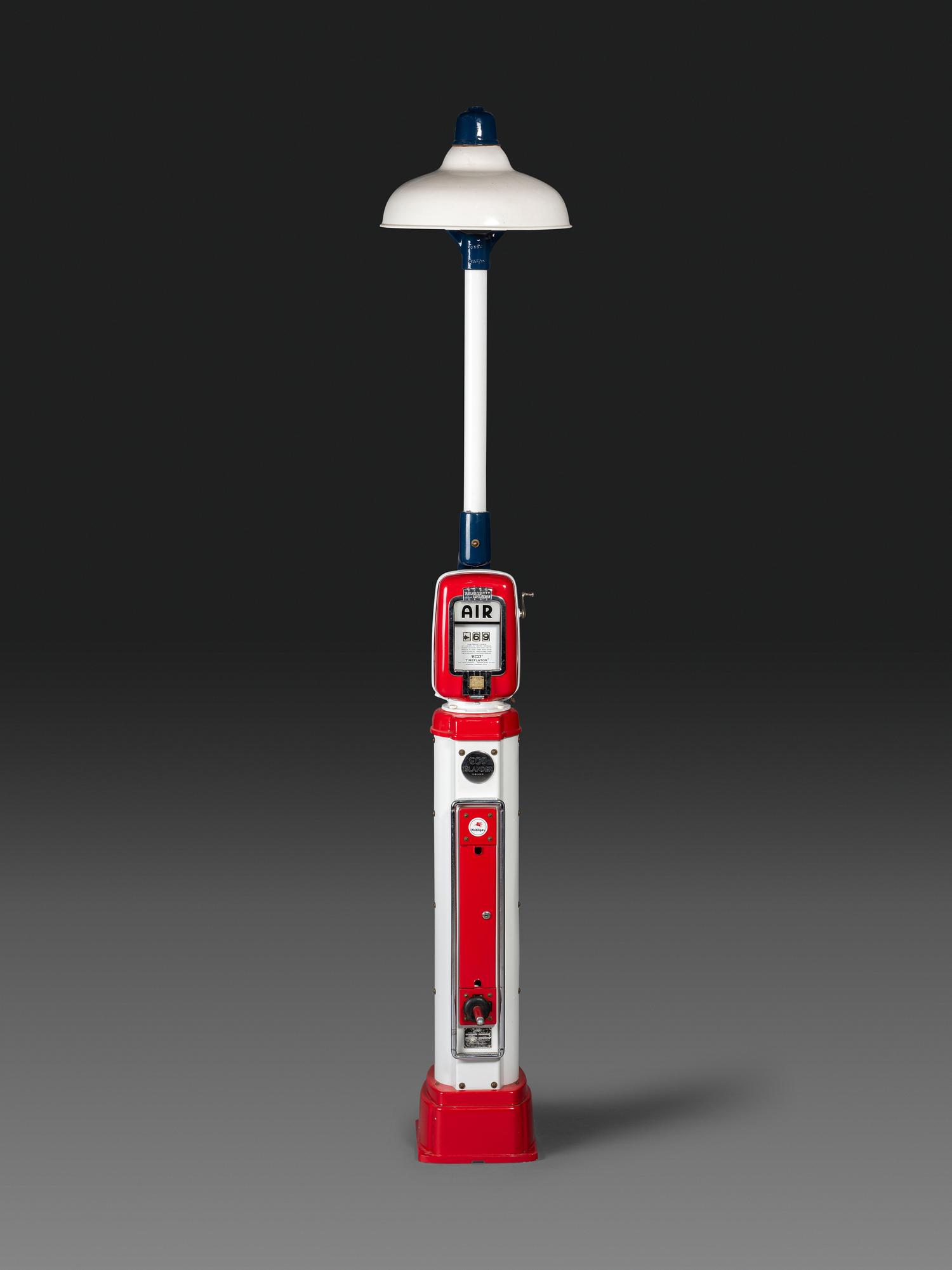 An Eco Islander Air Meter with Light Pole