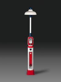 An Eco Islander Air Meter with Light Pole