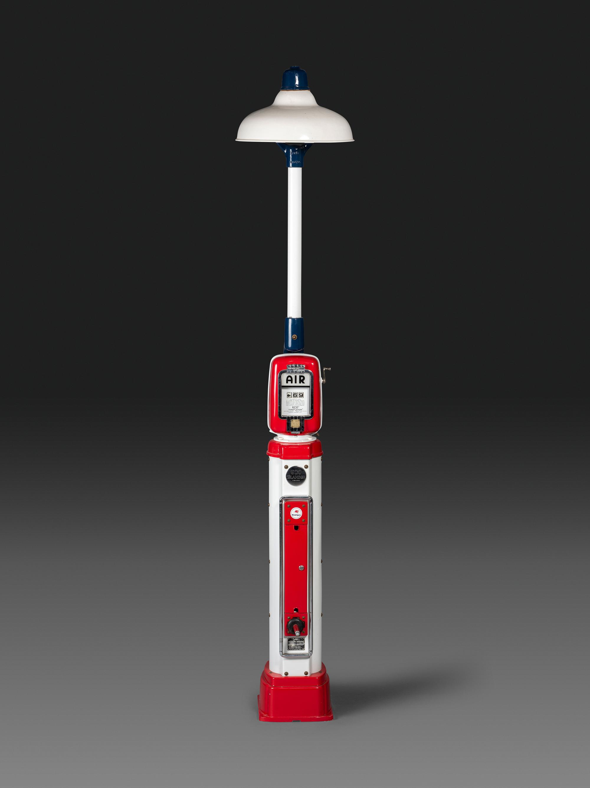 An Eco Islander Air Meter with Light Pole