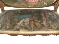 A Louis XVI Style Giltwood Seven-Piece Salon Suite
