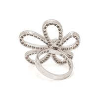 VAN CLEEF & ARPELS, DIAMOND AND WHITE GOLD 'FLOWER LACE' RING