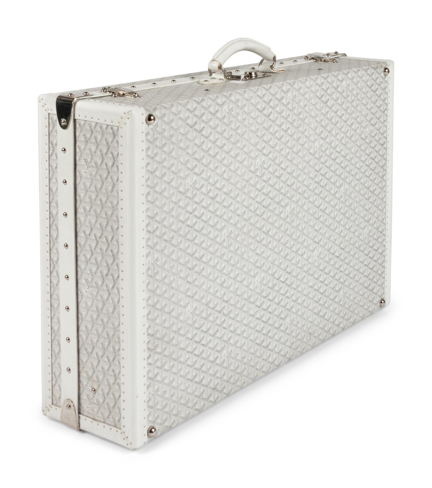 Goyard White Grand Hotel Suitcase, c. 2005
