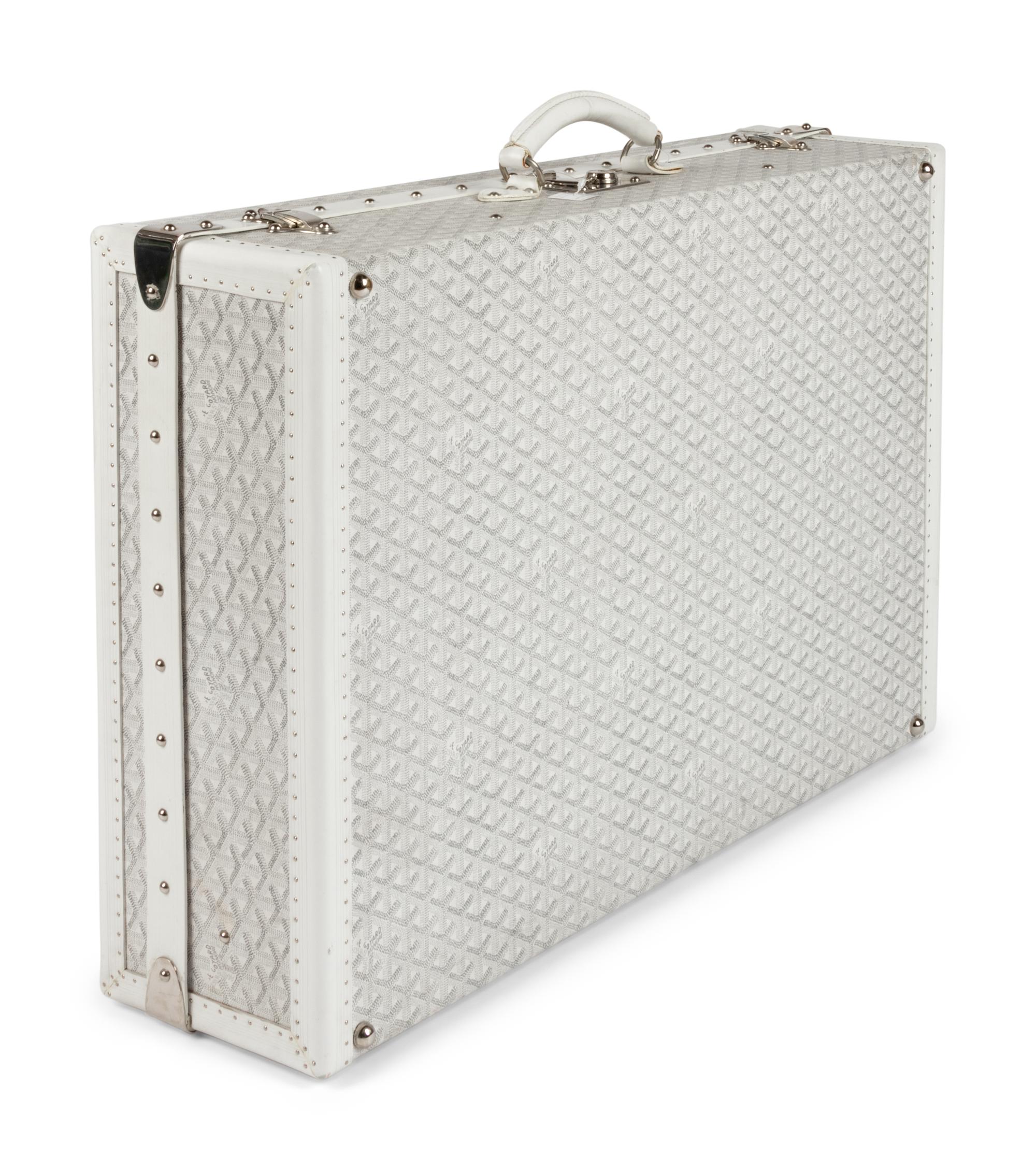 Goyard White Grand Hotel Suitcase, c. 2005