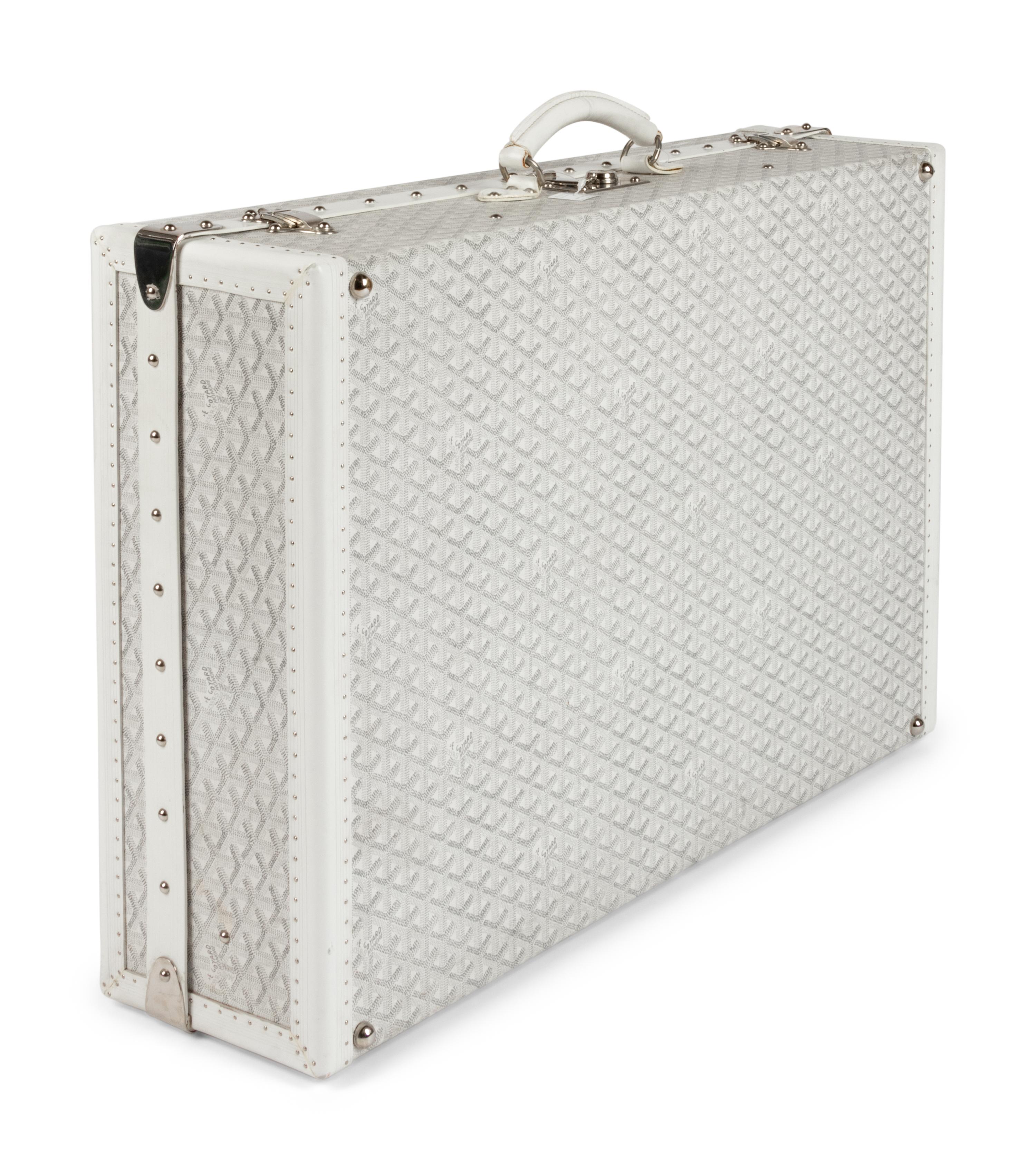 Goyard White Grand Hotel Suitcase, c. 2005