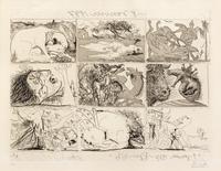 Pablo Picasso, (Spanish, 1881-1973), Sueno y mentira de Franco, 1937 (a group of 2)