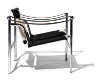 Pair of Ponyskin LC1 Basculant Chairs Cassina, Italy