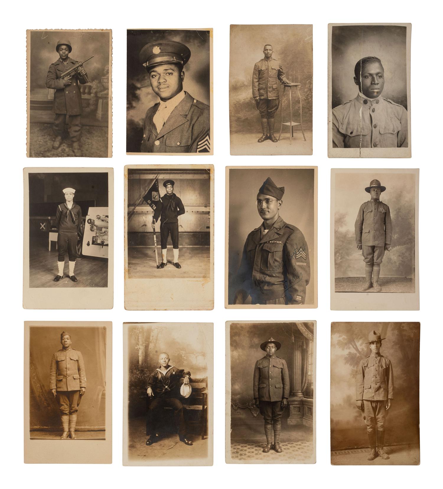 [BUFFALO SOLDIERS]. A large collection of photographs and documents related to 19th-20th century African American military service.