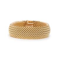 YELLOW GOLD MESH BRACELET